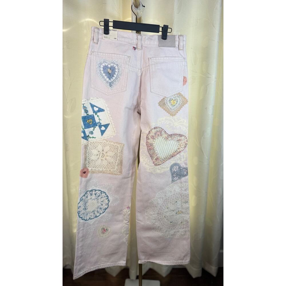 Free People Illusions Slouch Straight Leg Jeans, Size 28/US 6 - Picture 14 of 16